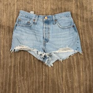 Levi’s Size 28 Denim Distressed Mini Women Shorts
